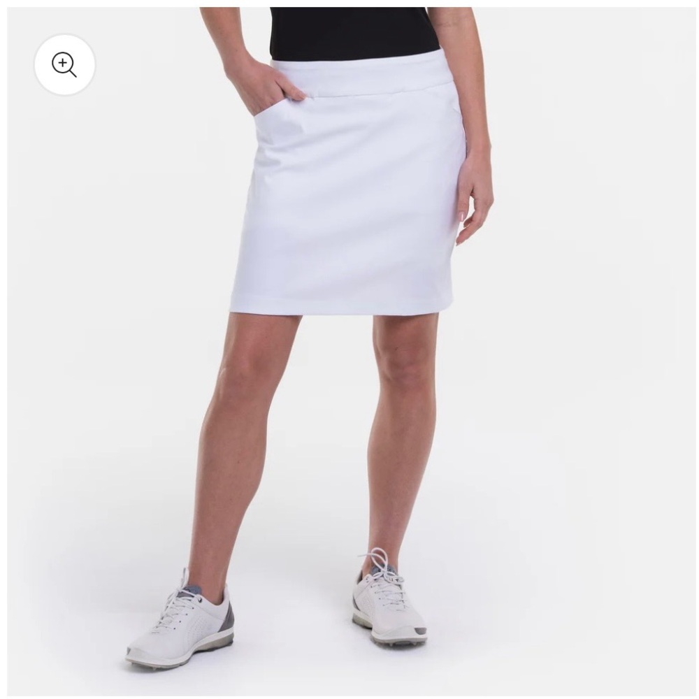 Golf Skort by EP New York 19” Compression - White